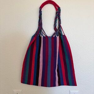 Mexican Colorful Striped Tote Bag